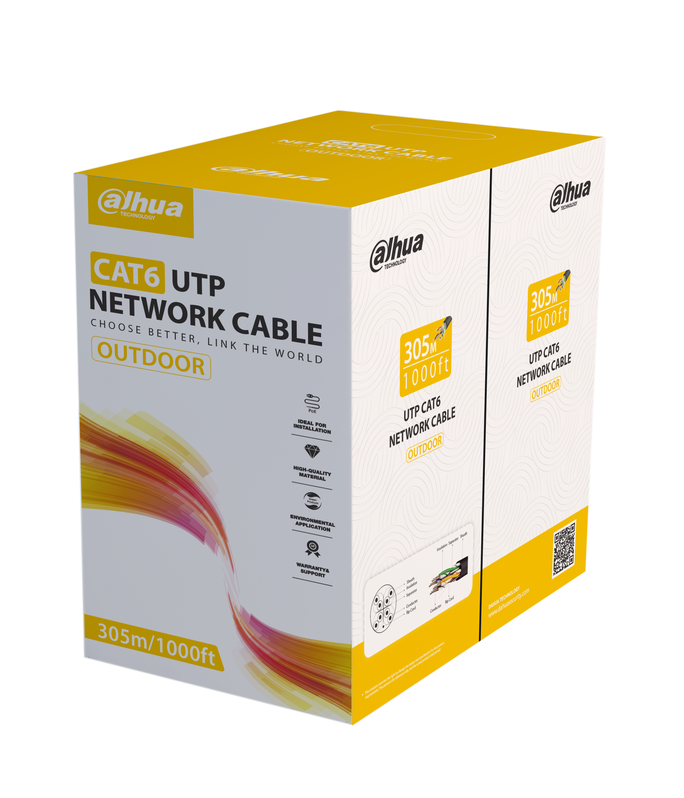 1_0_99_50_10421_771207007.png Dahua PFM920-6UN 305m Outdoor U/UTP CAT6 Network Cable - Image 1